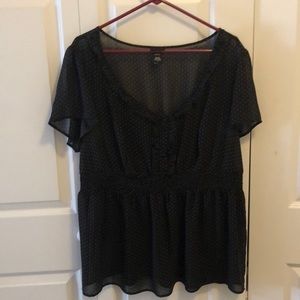 Torrid black blouse